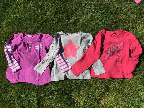 Tričká 3ks, h&m,116