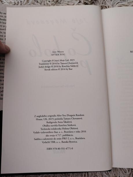 Knihy predtým ako som ťa poznala a čo bolo potom, 