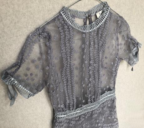 Vyšívané maxi šaty, xs