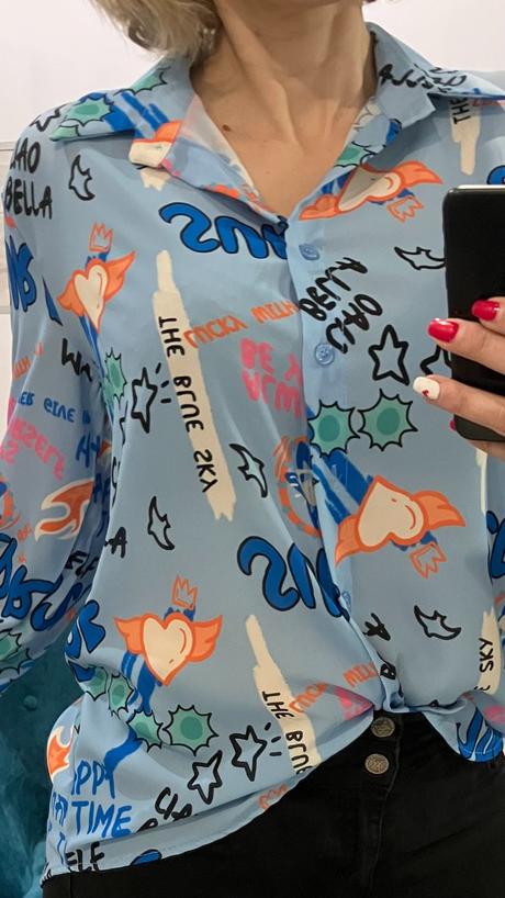 Dámska vzorovaná blúzka (uni), l / m / s