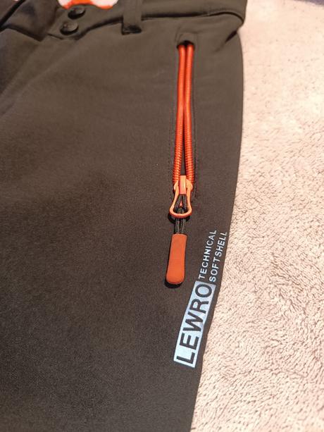 Zateplene softshell nohavice, lewro,140