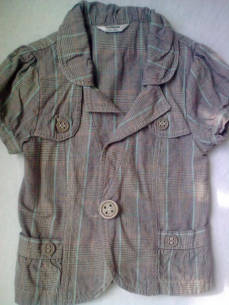 Kárované sako/bolerko 8-10 rokov, 140