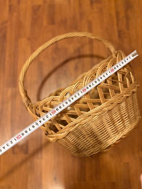 Veľký prútený košík pevný, 