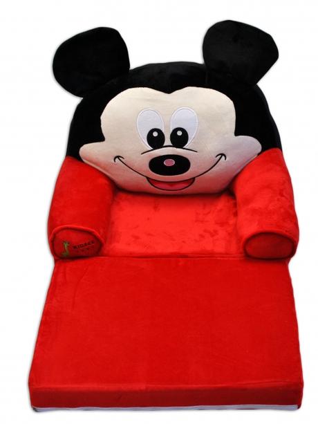 Plyšové kresielko rozkladacie 3v1 - miky,