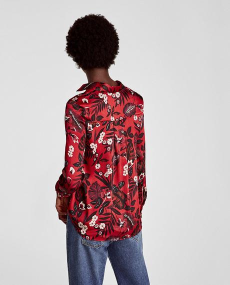 Zara vinova bluzka s kvetmi vel.s, zara,s