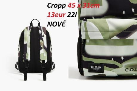 Ruksak cropp, nákupná džínsová taška hm, cropp