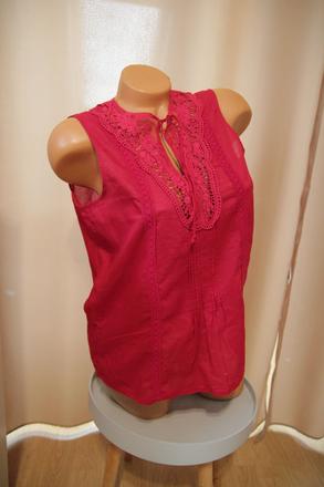 Bavlnená blúzka s čipkou, m, m