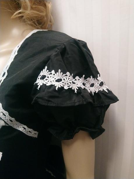 2 dielny kostým slúžka lolita, chyžná, xs,