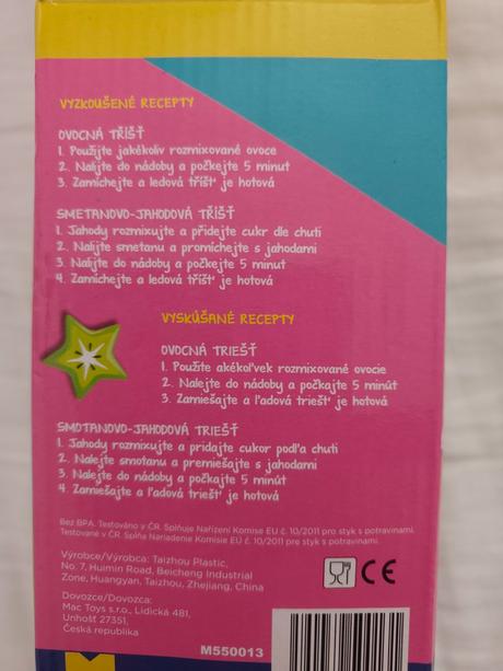 Hrnček na výrobu ľadovej drte, 