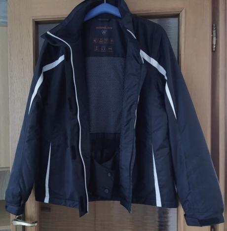 Dámska lyžiarska vetrovka s kapucňou, l