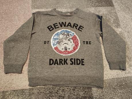 Mikina star wars s flitrami, h&m,104