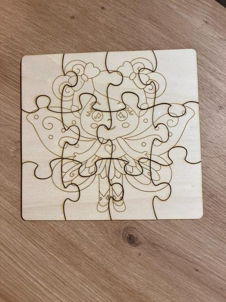 Drevené detské puzzle, 