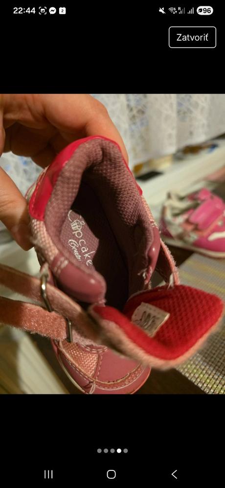 Bodovo ružové botasky na suchý zips, cupcake,20