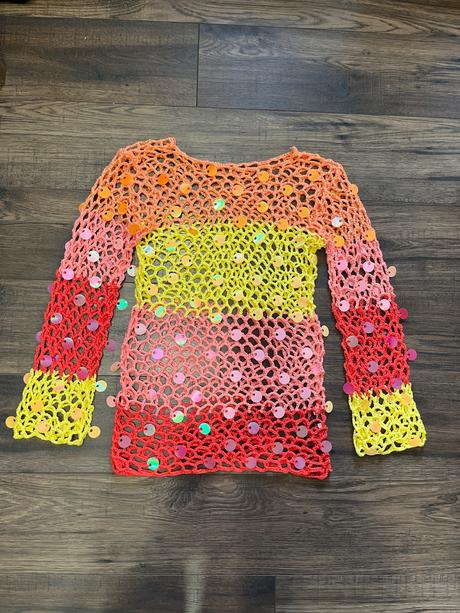 Háčkované šaty na plavky xs,s, xs