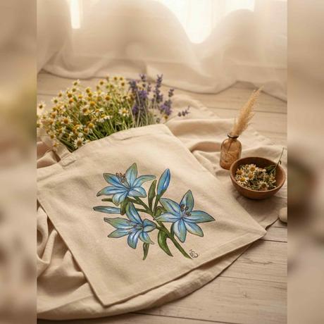 Plátené, ručne maľované tašky, 