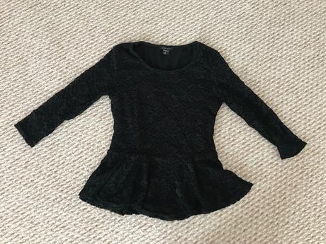 Čipkovaný top, amisu,s