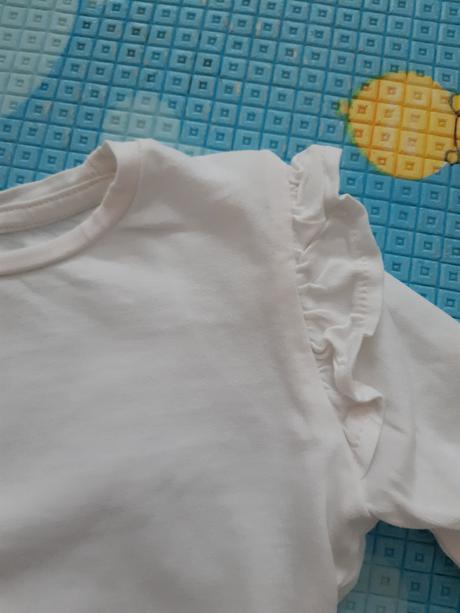 Biele dievčenské tričko, c&a,92