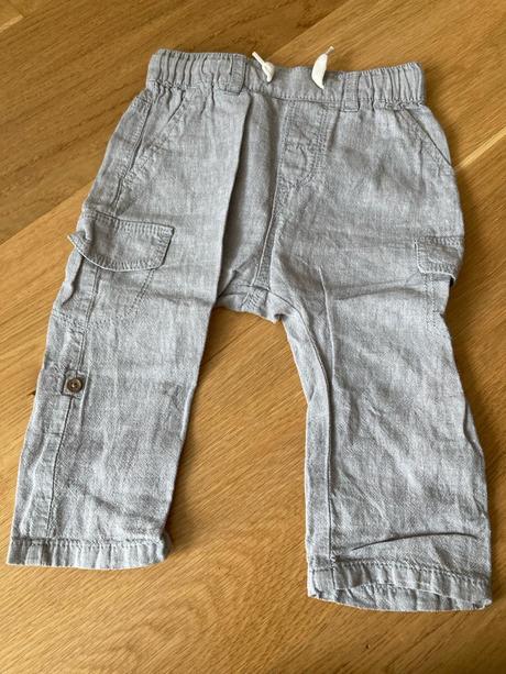 Lanovo bavlnene kratasy/sortky/nohavice, h&m,80