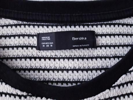 Úpletové triko, bershka,m