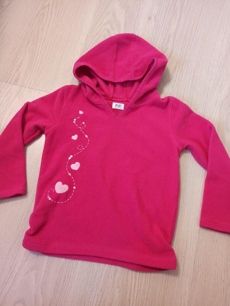 Ružová mikina s kapucňou, f&f,104