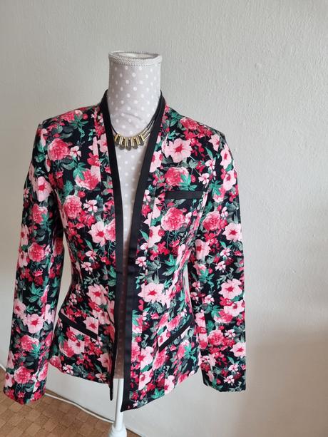 Kvetovane sako bez zapinania orsay m, orsay,m