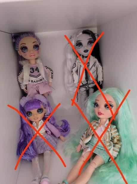 Bábiky rainbow hight, 