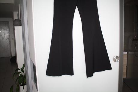Twenty easy cierne rozsirene nohavice, s