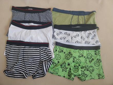 6x boxerky ..cena spolu, 140