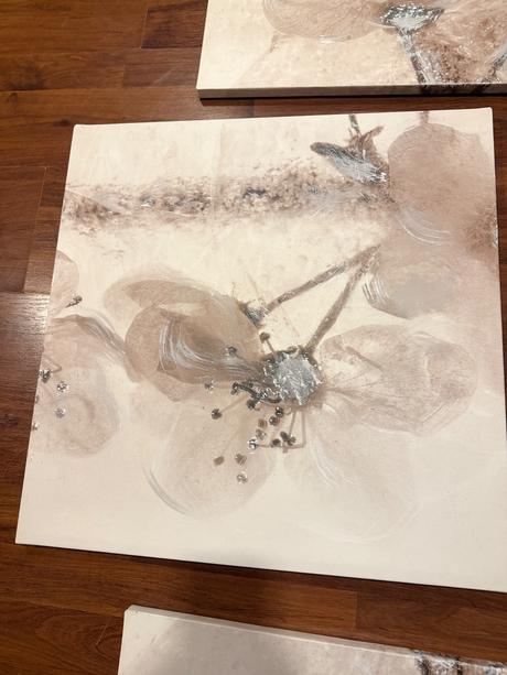 Ikea 3 veľké obrazy kvety, 