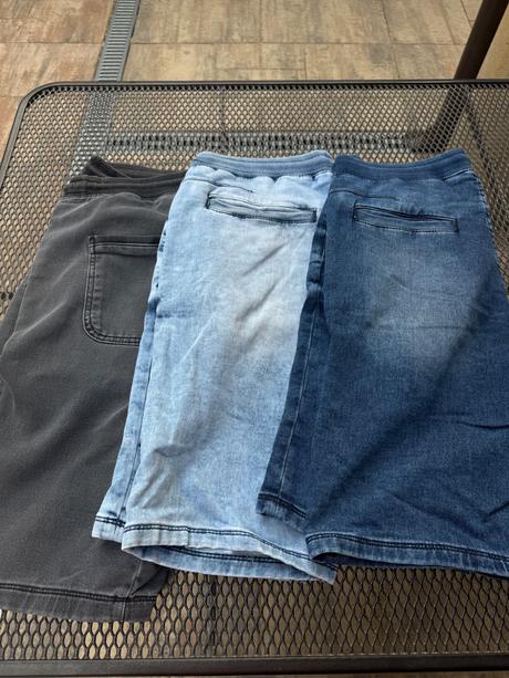 Pánske rifľove kraťasy, 34