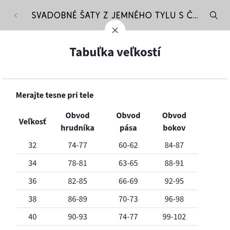 Svadobné šaty veľkosť 40, l