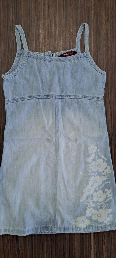 Rifľové šaty, h&m,116