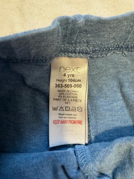 Pyžamo 2 pack+ tričko, next,104