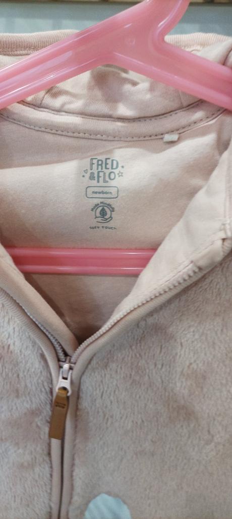 Overal na zimu, ružový, nový newborn, 44-50, f&f,50