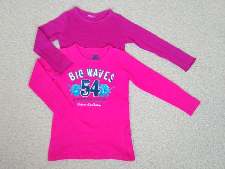 2x tričko s dlhým rukávom veľ.110, okay,110