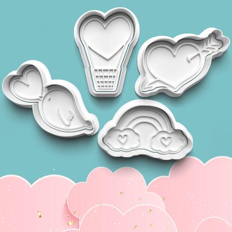 Vykrajovačky valentín a láska,