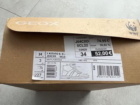 Kotnikove tenisky, geox,34