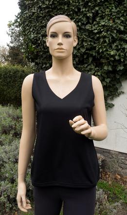 Čierny celopodšitý top, 40