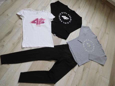 4f  tričká bavlnené+legíny,  158v, alebo s,, 158–170