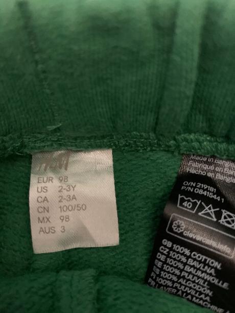 Teplaky č. 98, h&m,98