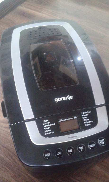 Domáca pekárnička gorenje, gorenje