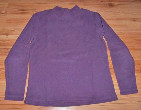 Mikina z flaušu, fialová, s