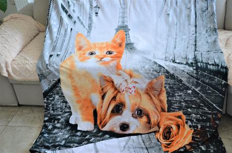 Posteľné obliečky-mačička+psík, 