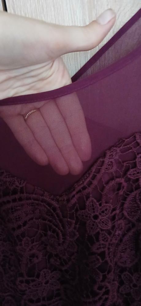 Bordove spolocenske saty xxl scarlett &jo, xxl