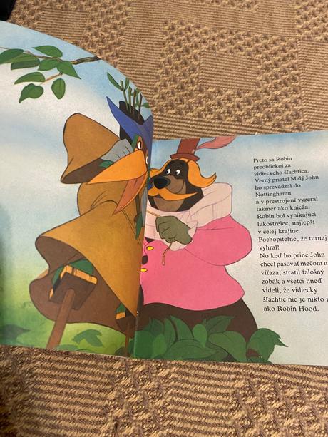 Krásna mini knižka walt disney robin hood egmont, 