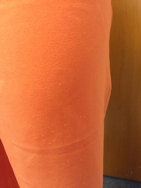 Oranžové nohavice - handmade, 38/40, 40