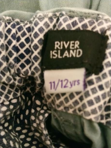 Modro sivé kraťasy, river island, 146-152 cm, river island,152