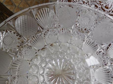 Veľká krištáľová misa bohémia-priemer-31 cm,, 