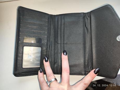 Veľká čierna peňaženka 2v1, 