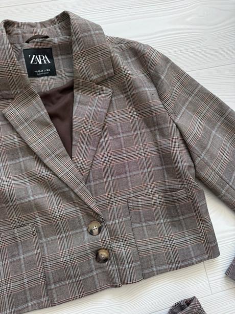 Zara - károvaný kostým, zara,164